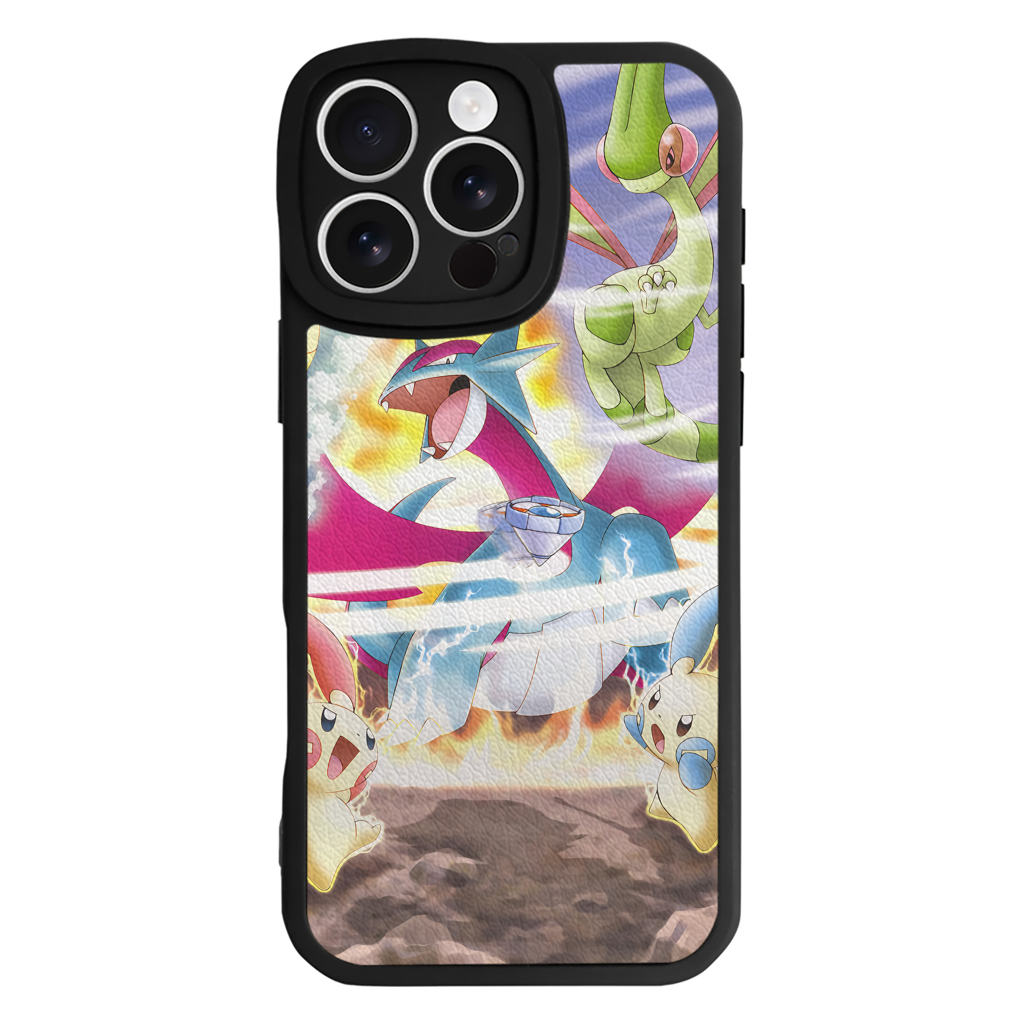 （画像用） ポケットモンスター Pokémon 【iPhone 16シリーズ対応】シリコンスマホケース（レザー調） 材質：シリコン